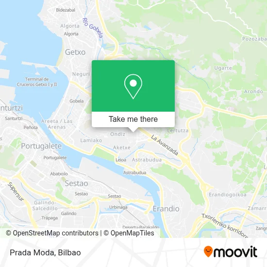 Prada Moda map