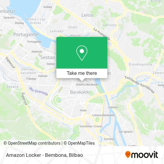 Amazon Locker - Bembona map