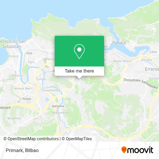 Primark map