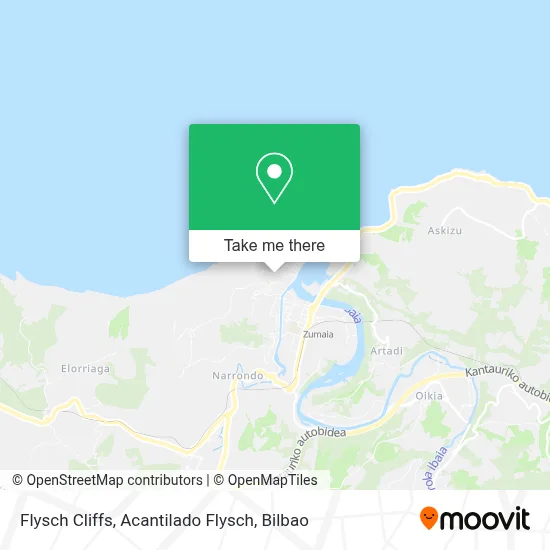 Flysch Cliffs, Acantilado Flysch map