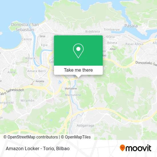 Amazon Locker - Torio map