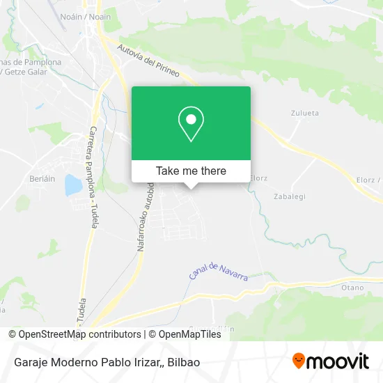 Garaje Moderno Pablo Irizar, map
