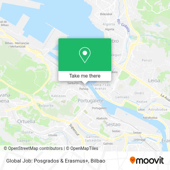 Global Job: Posgrados & Erasmus+ map