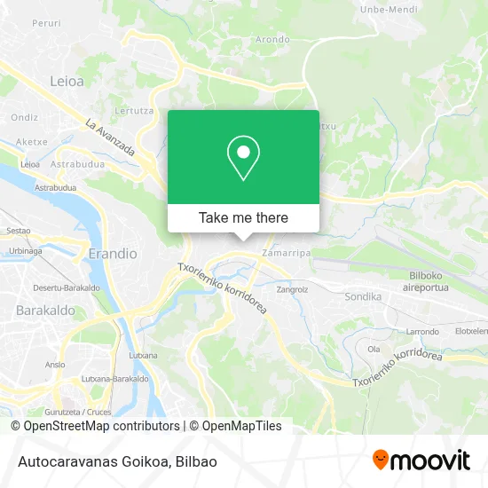 Autocaravanas Goikoa map