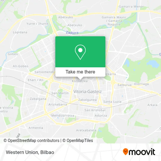 Western Union map
