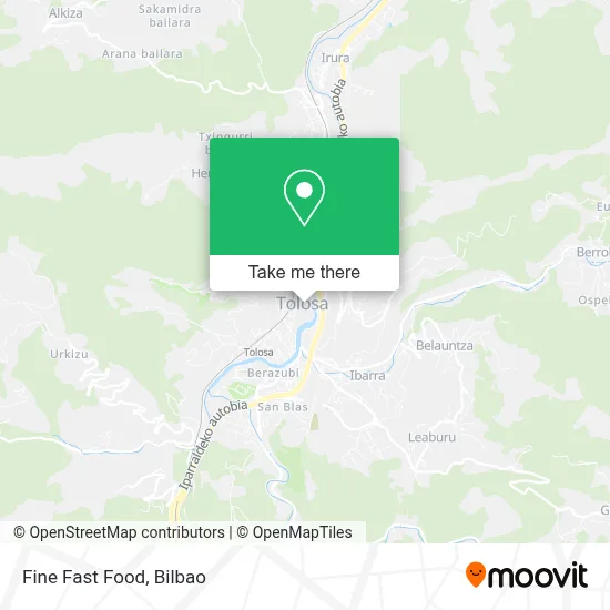 Fine Fast Food map
