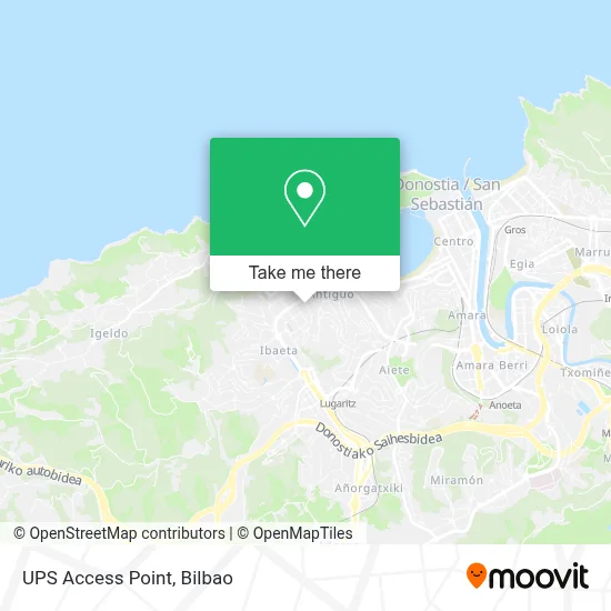 Ups Access Point map