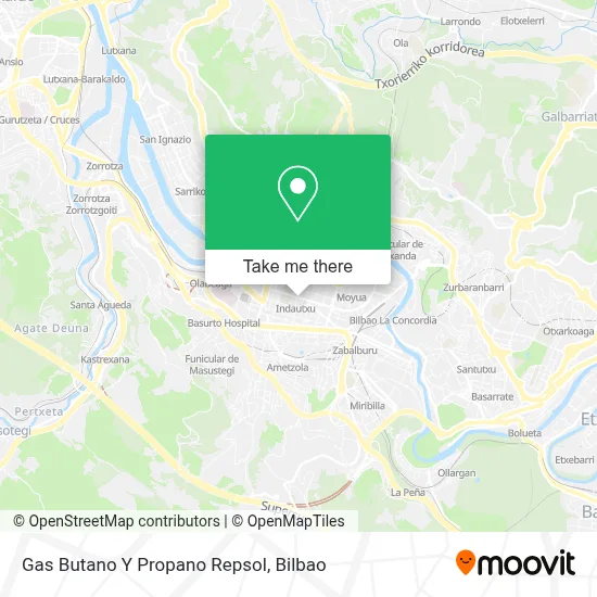 Gas Butano Y Propano Repsol map