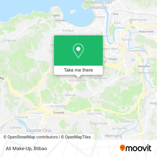 All Make-Up map
