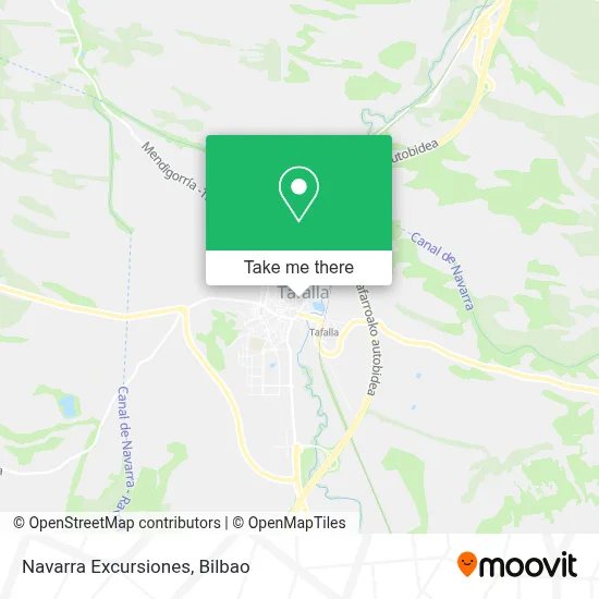 Navarra Excursiones map