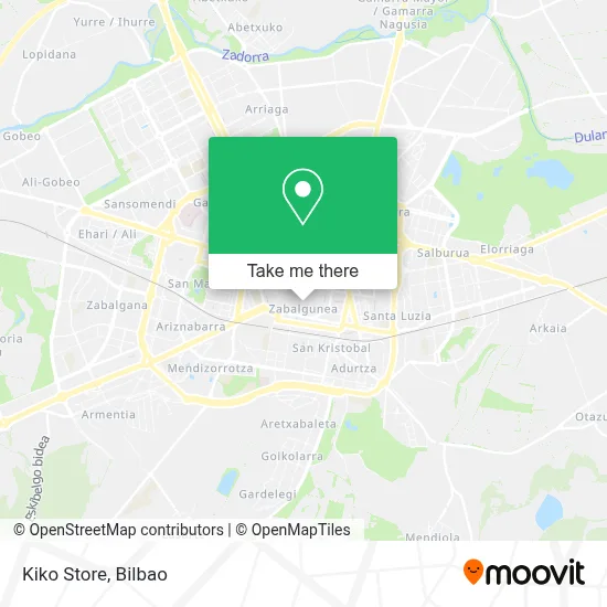 Kiko Store map