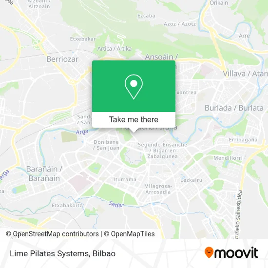 Lime Pilates Systems map