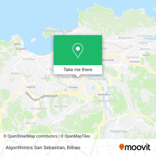 Algorithmics San Sebastian map