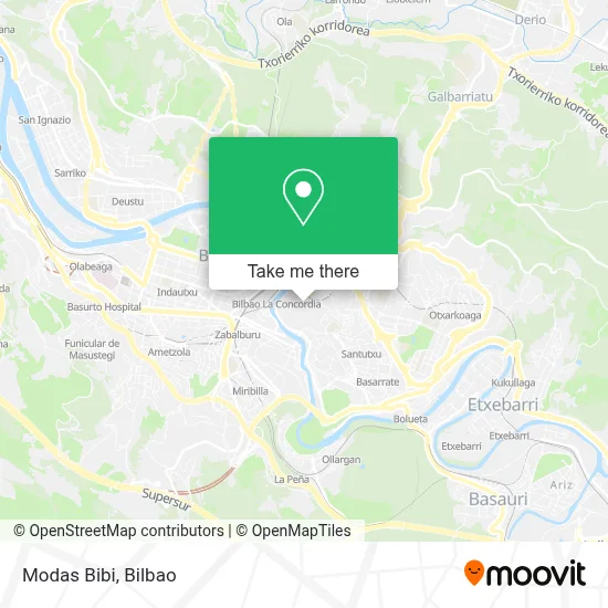 Modas Bibi map