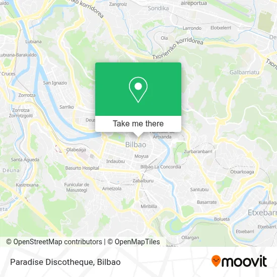 Paradise Discotheque map