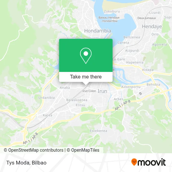 Tys Moda map