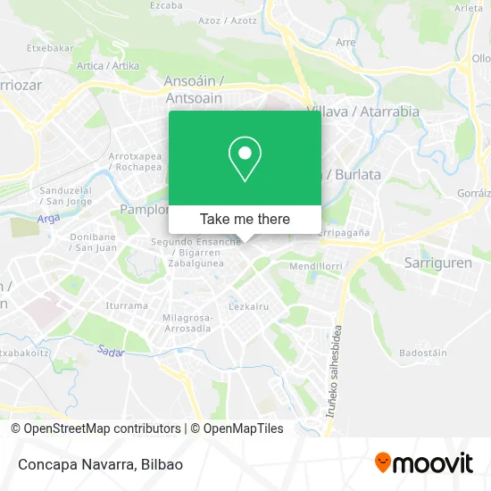 Concapa Navarra map
