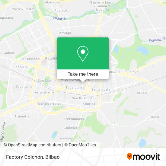 Factory Colchón map