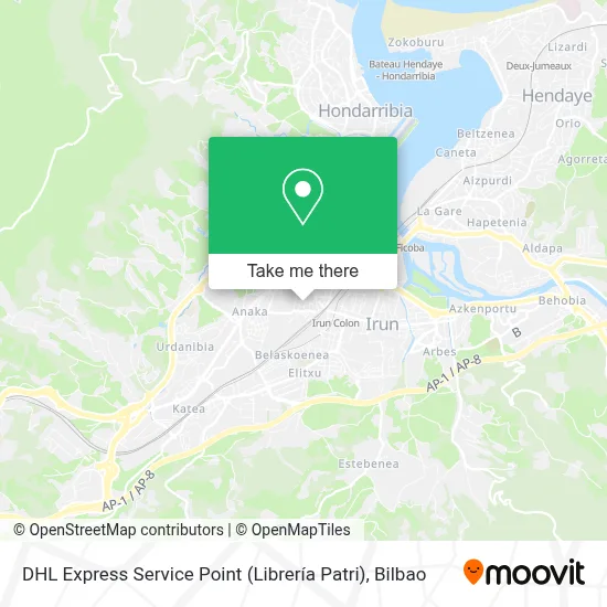 DHL Express Service Point (Librería Patri) map