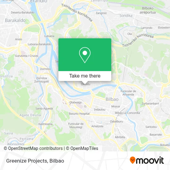 Greenize Projects map