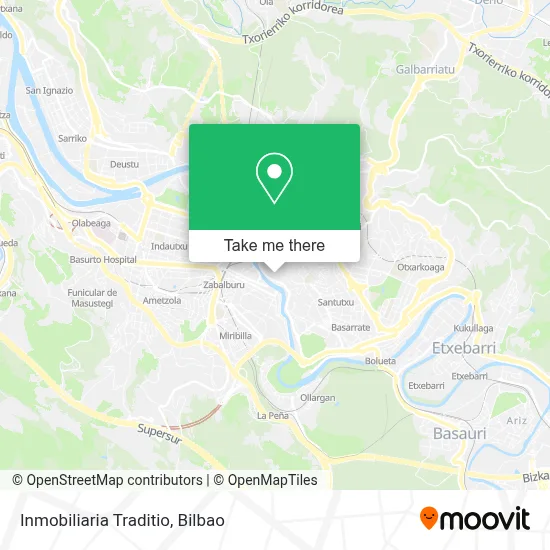 Inmobiliaria Traditio map