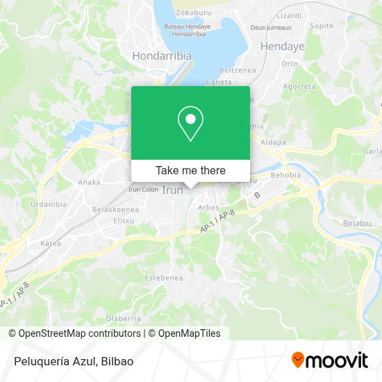 Peluquería Azul map