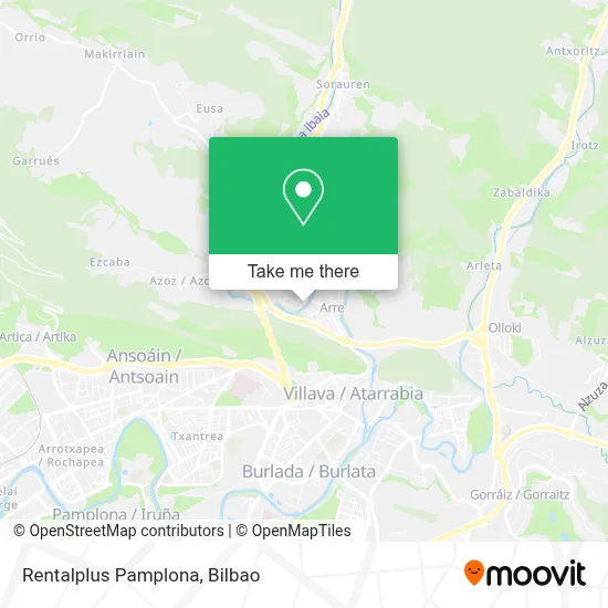 Rentalplus Pamplona map