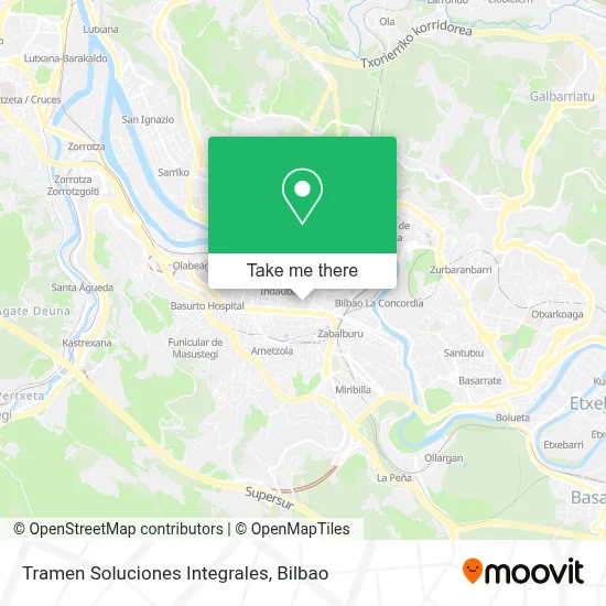 Tramen Soluciones Integrales map