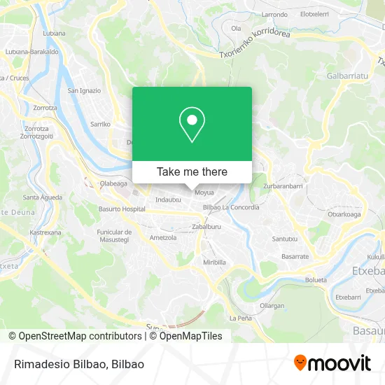 Rimadesio Bilbao map