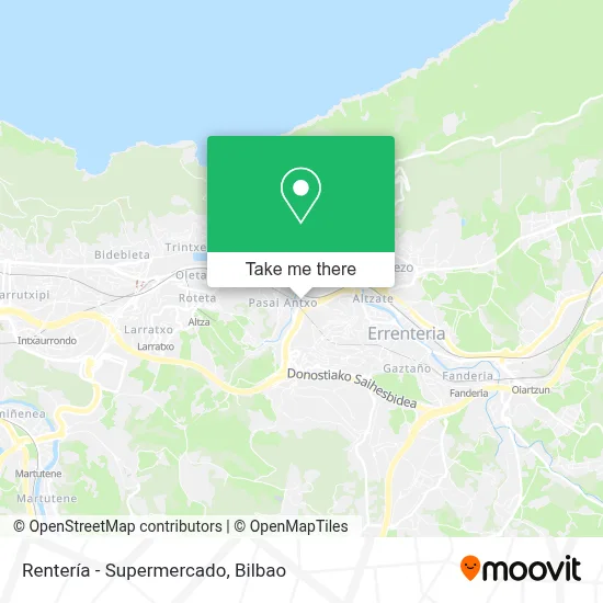 Rentería - Supermercado map