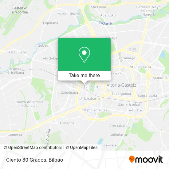 Ciento 80 Grados map