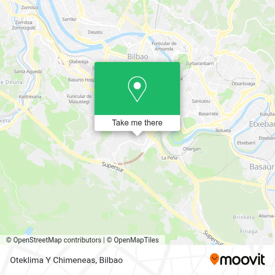 Oteklima Y Chimeneas map
