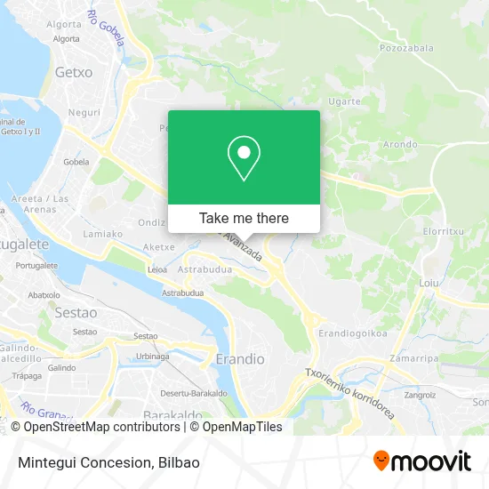 Mintegui Concesion map