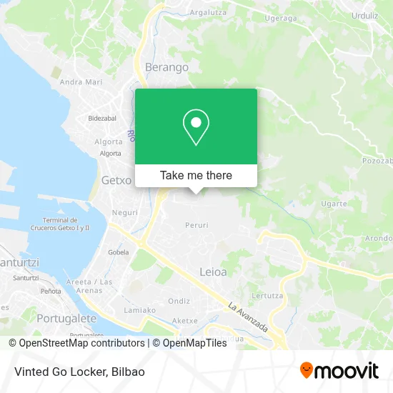 Vinted Go Locker map