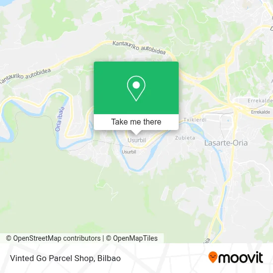 Vinted Go Parcel Shop map
