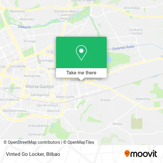 Vinted Go Locker map