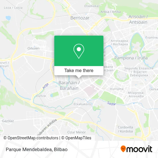 Parque Mendebaldea map