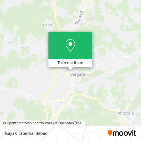 Kayak Taberna map