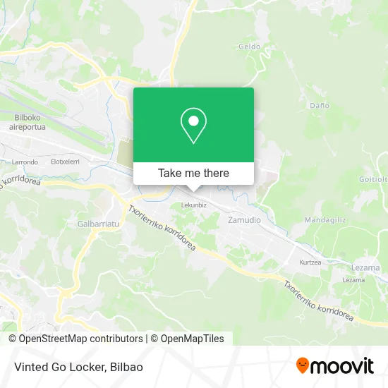 Vinted Go Locker map