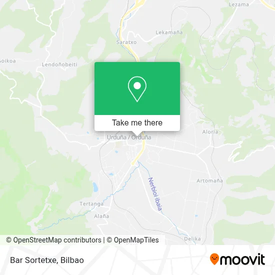 Bar Sortetxe map