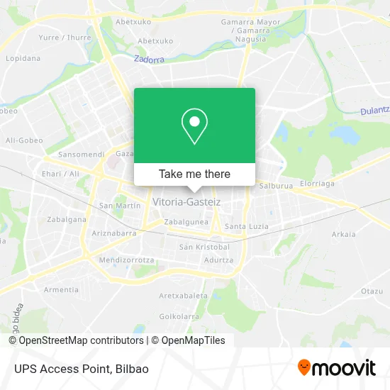 Ups Access Point map