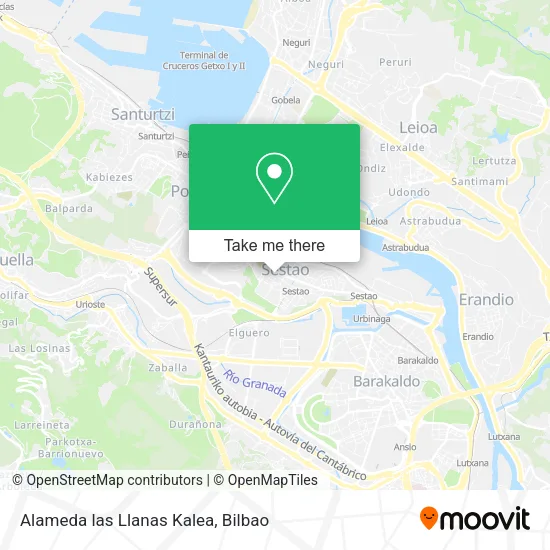 Alameda las Llanas Kalea map