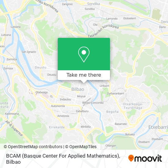 mapa BCAM (Basque Center For Applied Mathematics)