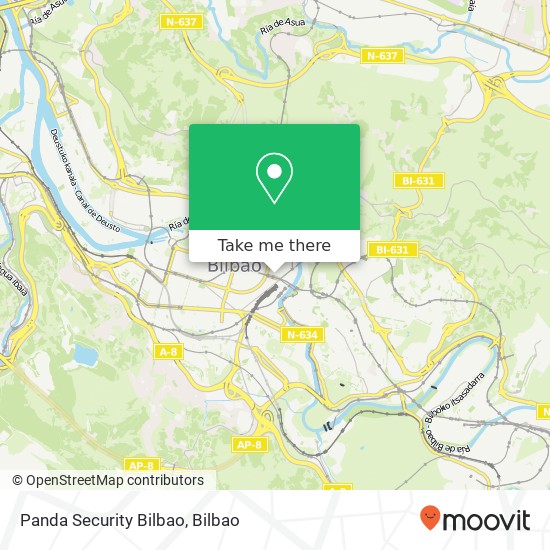 mapa Panda Security Bilbao