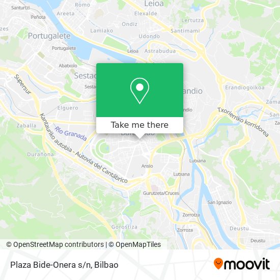 Plaza Bide-Onera s/n map
