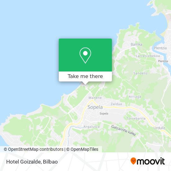 Hotel Goizalde map