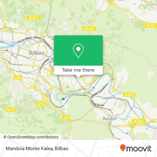 Mandoia Monte Kalea map