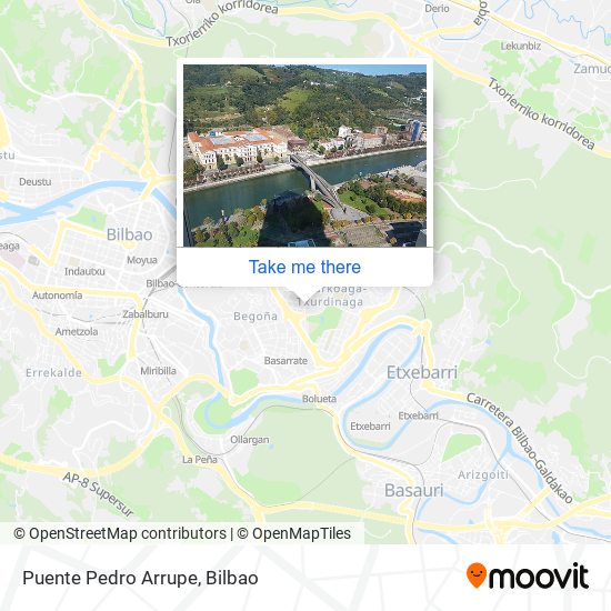 Puente Pedro Arrupe map