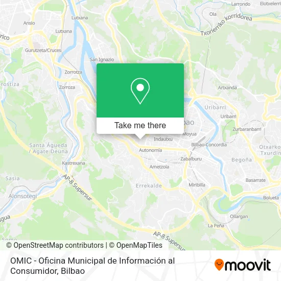 mapa OMIC - Oficina Municipal de Información al Consumidor