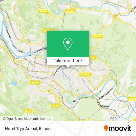 Hotel Tryp Arenal map